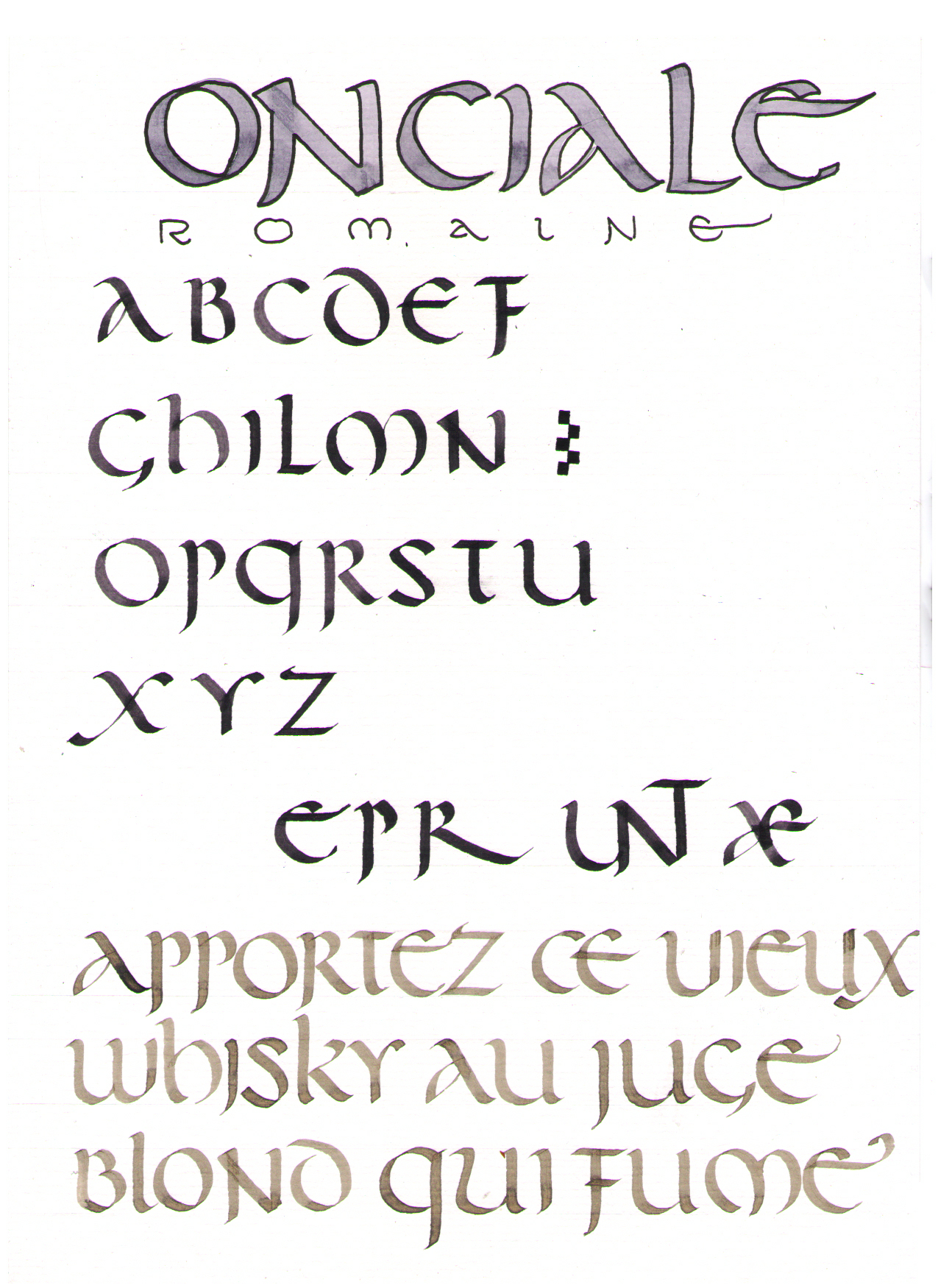 Calligraphie Belettering Belettering Stijlen Letter Sjablonen